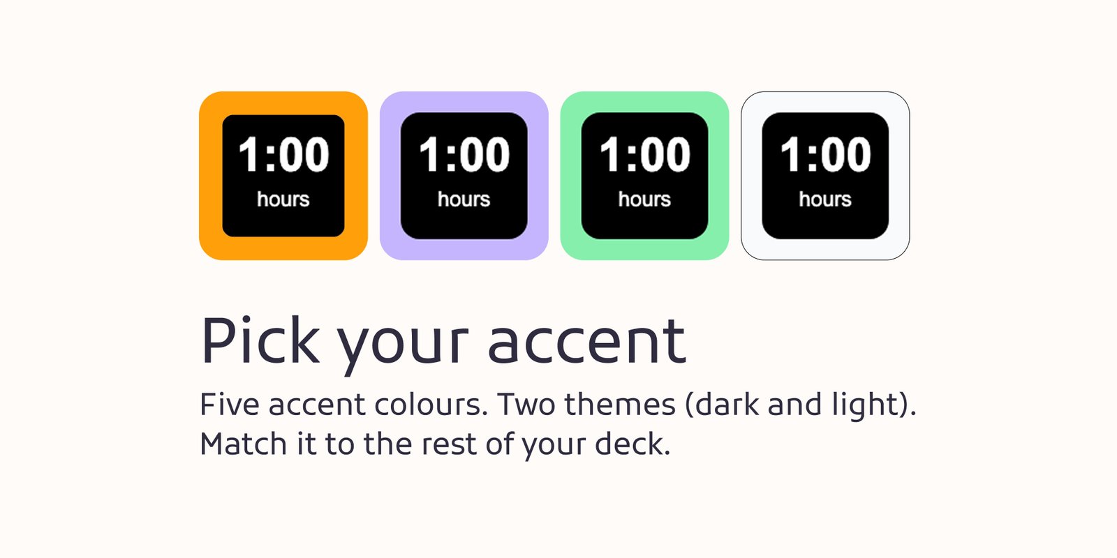 Pick your accent colour